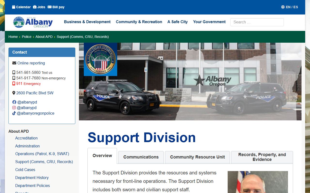 Albany released inmates police department