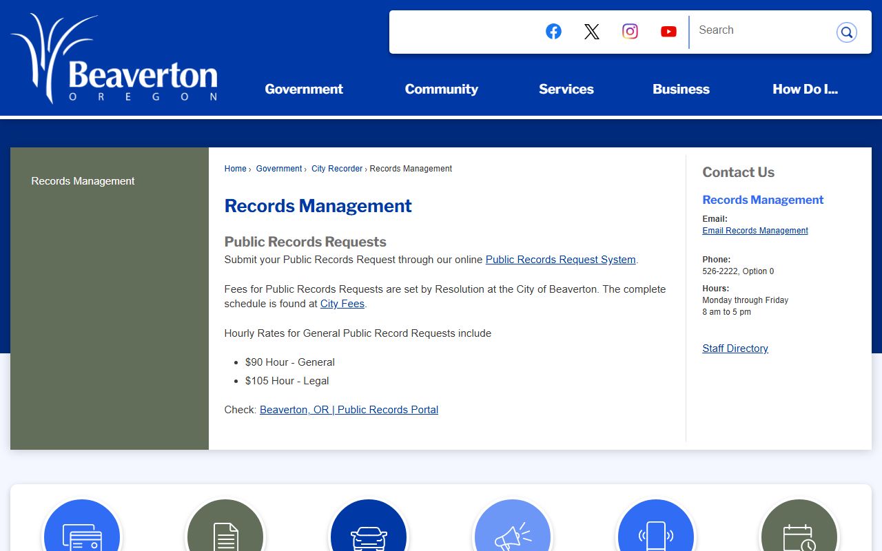 Beaverton released inmates police department