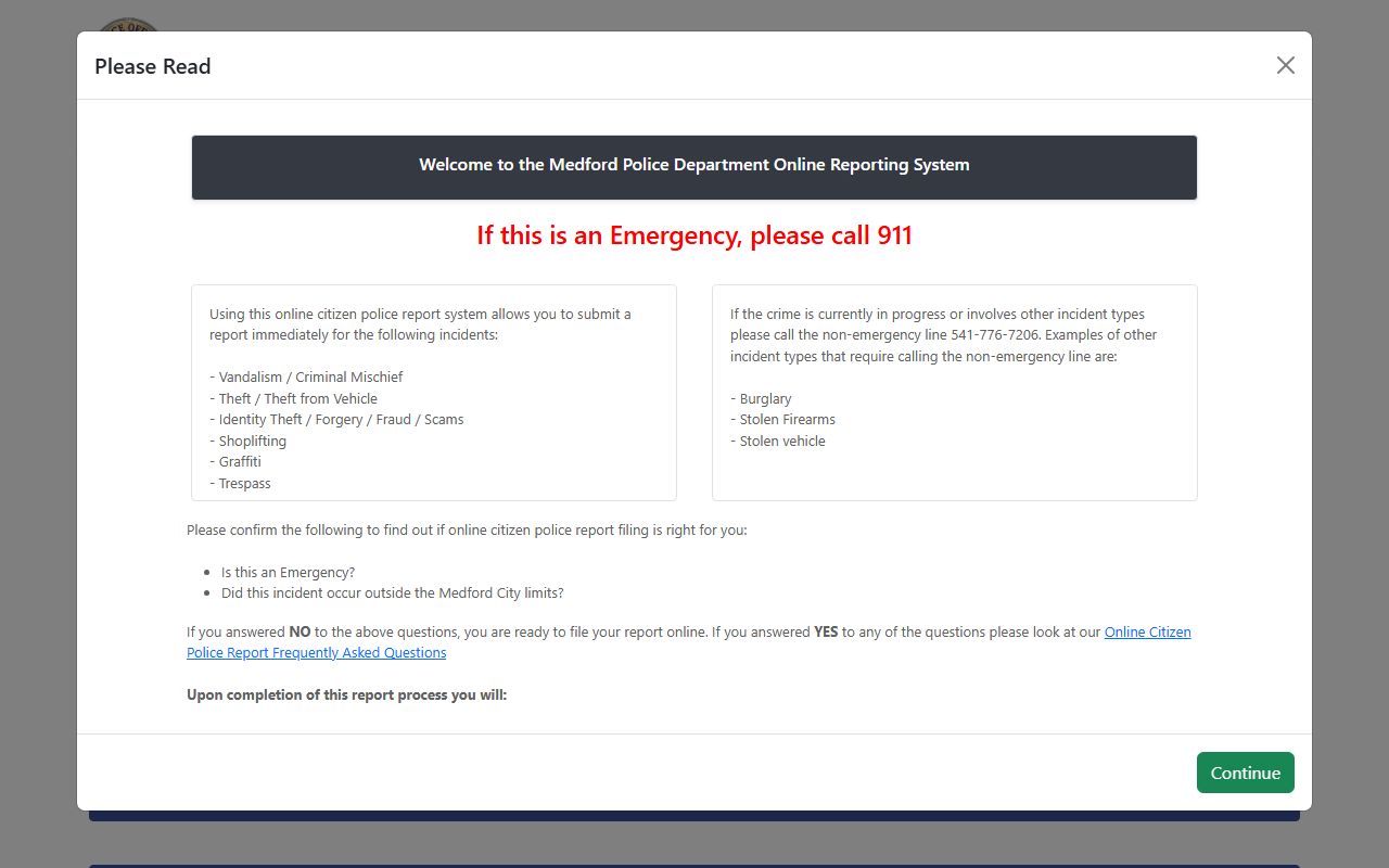 Medford released inmates police department